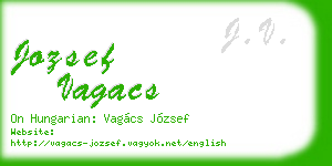 jozsef vagacs business card