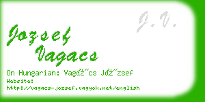 jozsef vagacs business card
